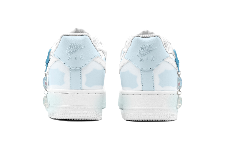 Shop [Sepatu Kustom] Nike Air Force 1 Low 'Gradasi Biru Langit-Putih' DH2920-111(TeamS-晴空白云女S-BOX)