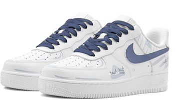나이키 에어포스 1 로우 '블루 삼각 그래피티' DH2920-111(TeamS-三角函数女S-BOX) Lookbook 나이키 에어포스 1 로우 '블루 삼각 그래피티' DH2920-111(TeamS-三角函数女S-BOX)