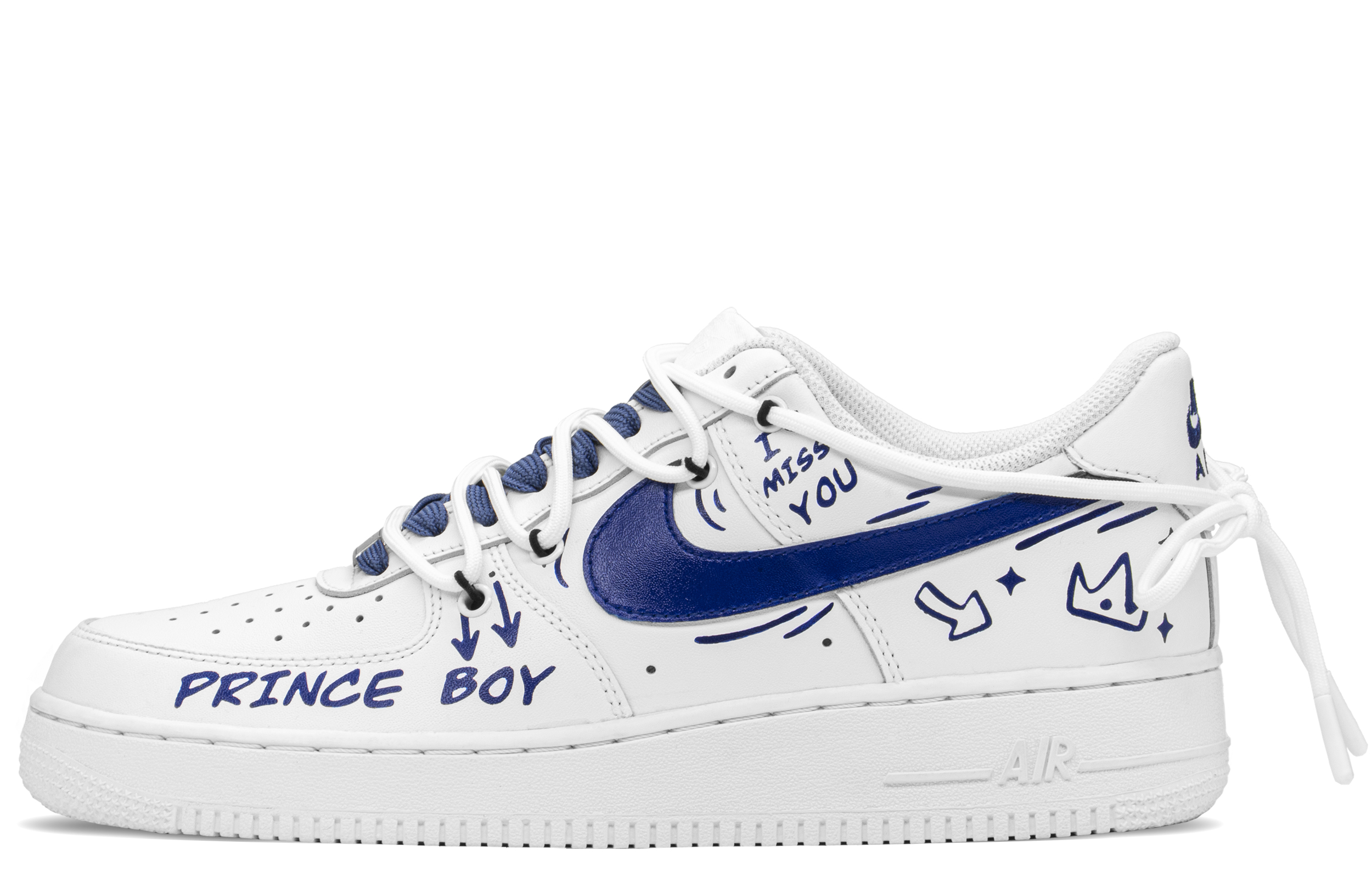 [Custom Shoes] Nike Air Force 1 Low 'Blue White'