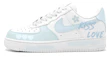 Buy 【客製化球鞋】Nike Air Force 1 Low 舒適 通用 休閒 耐磨輕便 低筒 板鞋 男款 藍白