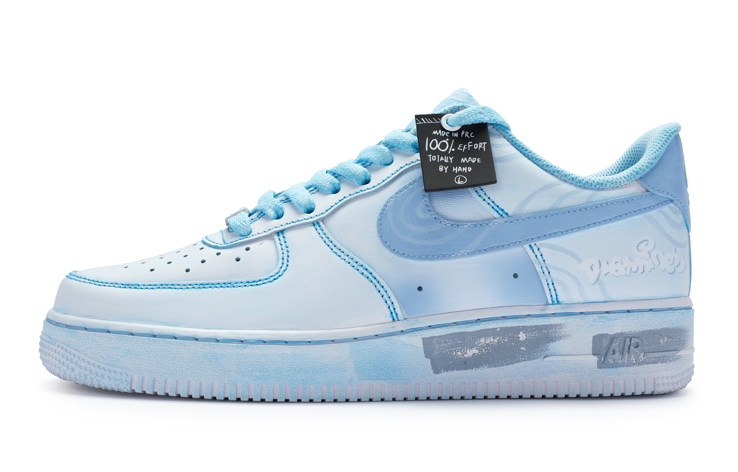 Buy [カスタムシューズ] ナイキ エアフォース1 ロー 'ブルーホワイト' DH2920-111(TeamR-女款多梦蓝白)