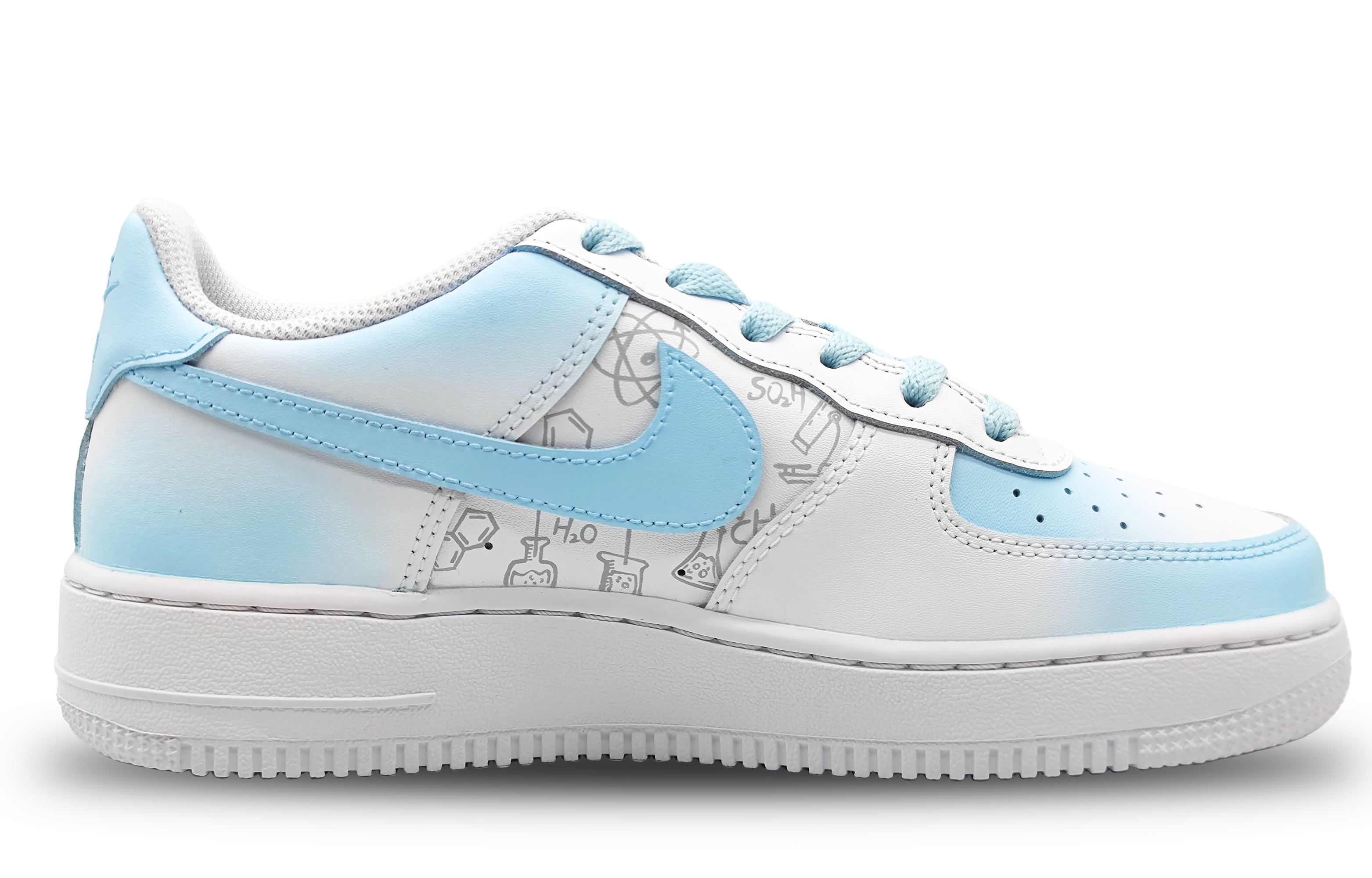 Lookbook [Zapatillas Personalizadas] Nike Air Force 1 Low 'Azul Blanco' DH2920-111(Team169-知识星球女款)