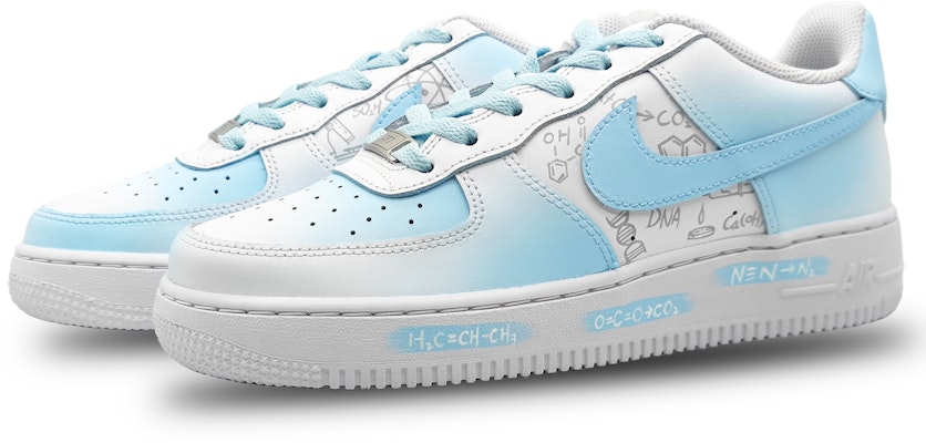 【定製球鞋】Nike Air Force 1 畫中畫 知識星球 考試上岸 空軍一號 潮流 低筒 板鞋 GS 藍白 Shop 【定製球鞋】Nike Air Force 1 畫中畫 知識星球 考試上岸 空軍一號 潮流 低筒 板鞋 GS 藍白