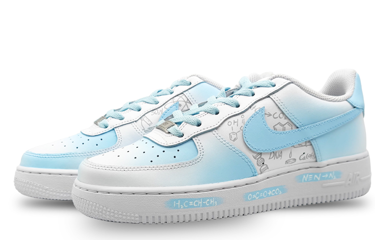 [Custom Shoes] Nike Air Force 1 Low 'Blue White' 圖 4
