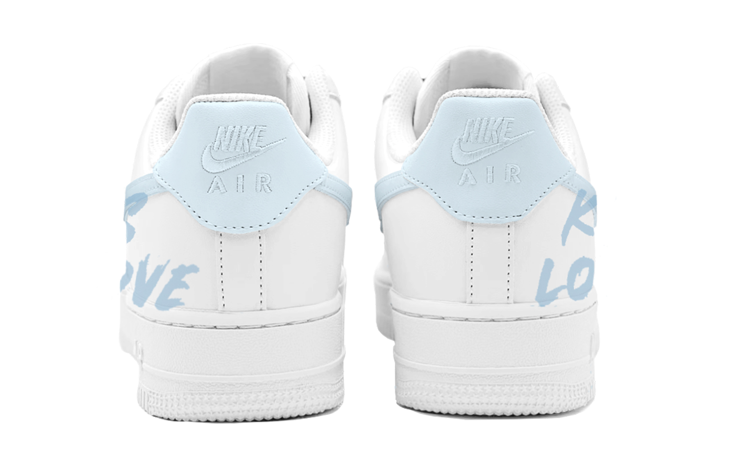 Shop [Zapatillas Personalizadas] Nike Air Force 1 Low 'Azul Blanco' CW2288-111(TeamS-蓝白KISS男S-BOX)