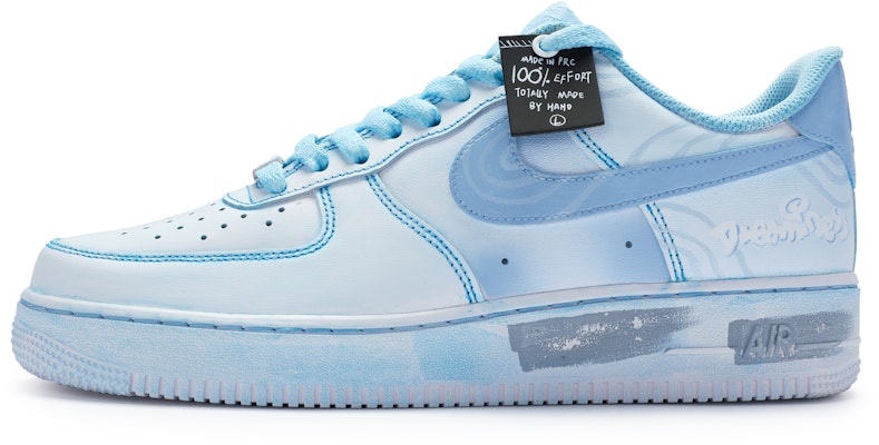 【客製化球鞋】 Nike Air Force 1 Low 牛角尖 多夢 獨特鞋盒 情緒色彩 極簡主義 低筒 板鞋 GS 藍白 Buy 【客製化球鞋】 Nike Air Force 1 Low 牛角尖 多夢 獨特鞋盒 情緒色彩 極簡主義 低筒 板鞋 GS 藍白
