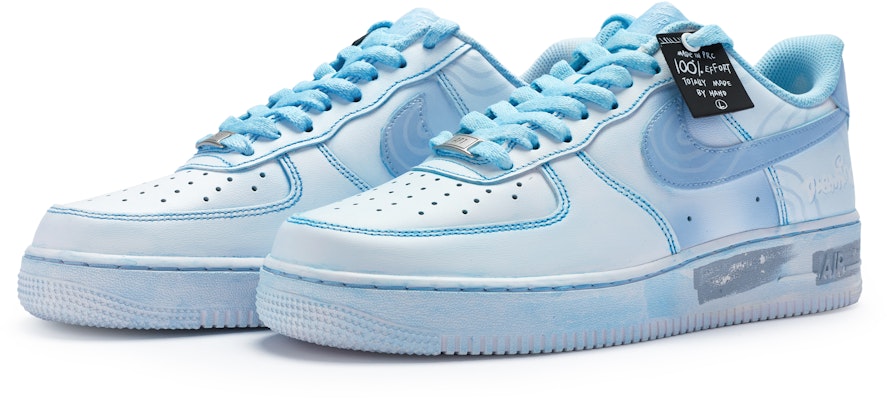 【客製化球鞋】 Nike Air Force 1 Low 牛角尖 多夢 獨特鞋盒 情緒色彩 極簡主義 低筒 板鞋 GS 藍白 Lookbook 【客製化球鞋】 Nike Air Force 1 Low 牛角尖 多夢 獨特鞋盒 情緒色彩 極簡主義 低筒 板鞋 GS 藍白