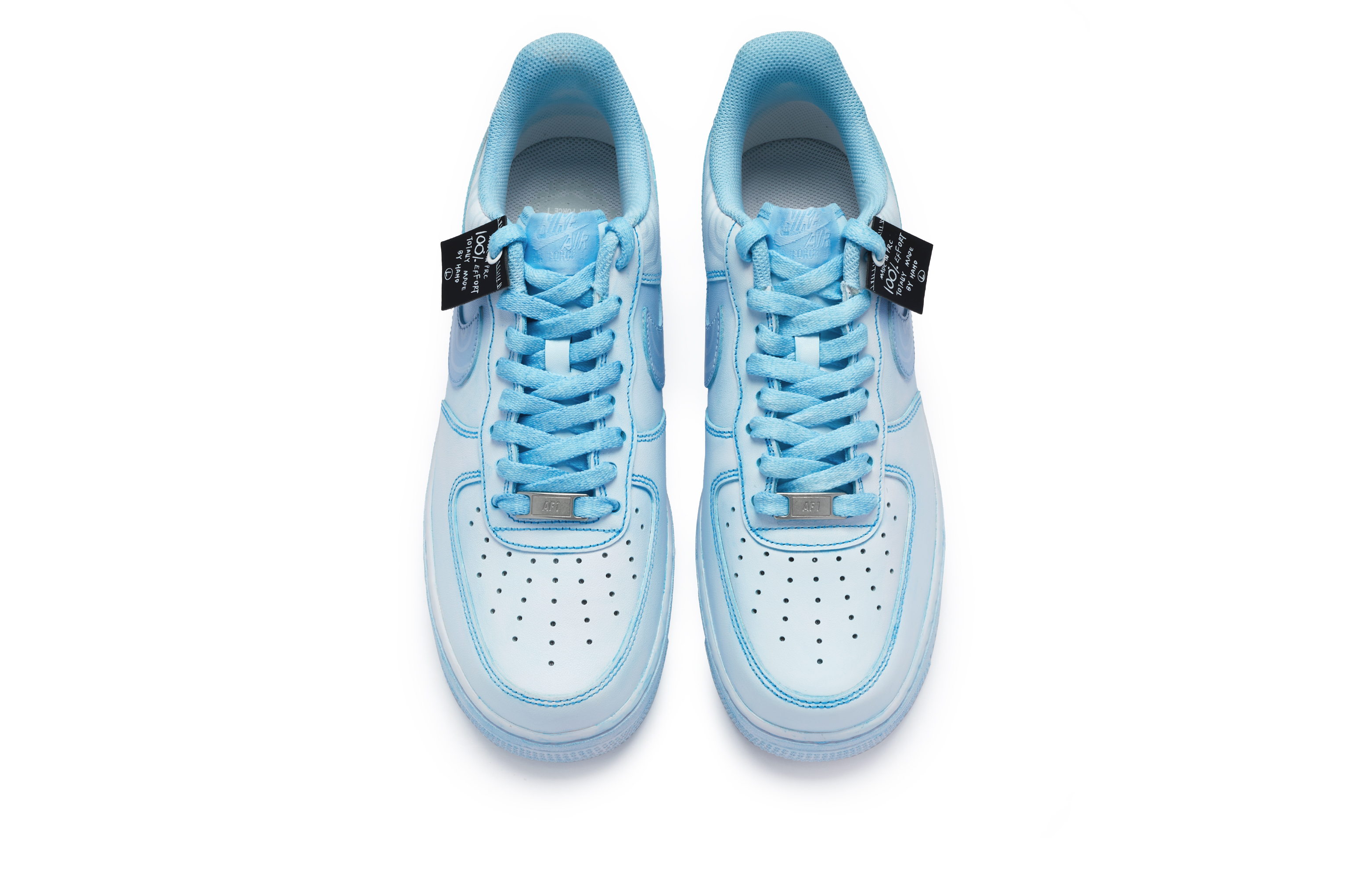 Shop 【客製化球鞋】Nike Air Force 1 Low 07 牛角尖 多夢 情緒色彩 極簡主義 沈染 低筒 板鞋 男款 藍白