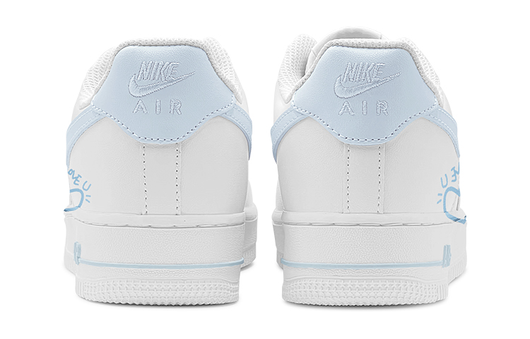 Shop Zapatillas Nike Air Force 1 Low 'Corazón Planeta Azul Blanco' DH2920-111(TeamS-环绕星球女S-BOX)