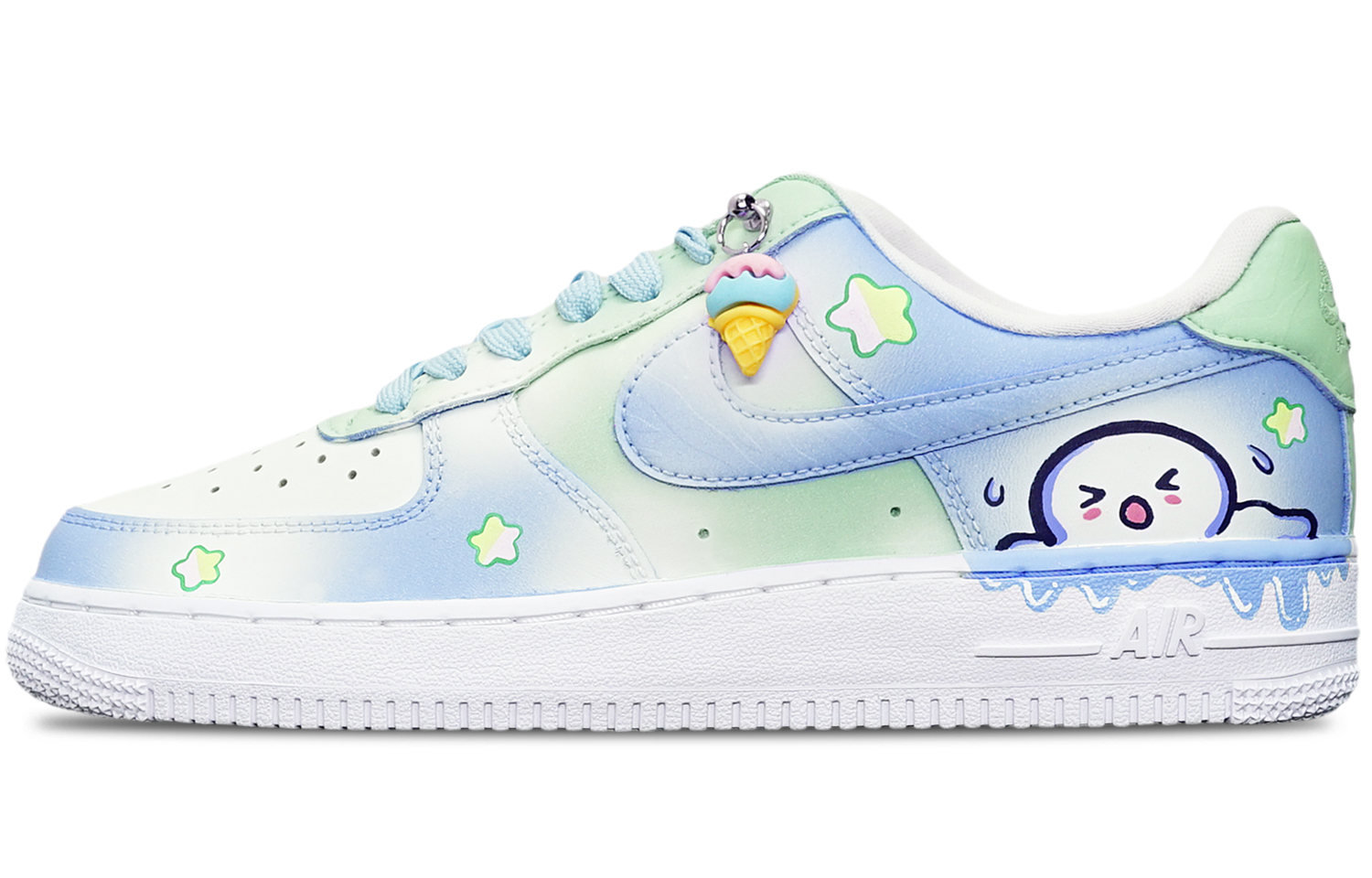 [Custom Shoes] Nike Air Force 1 Low 'Blueberry Matcha Ice Cream'