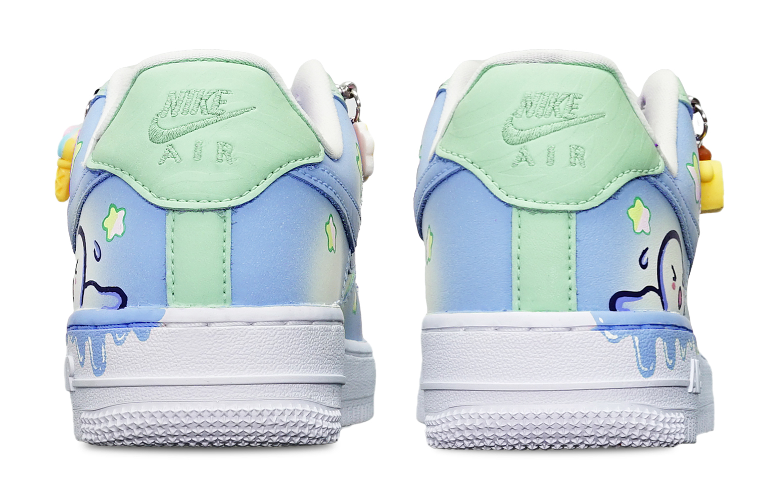 [Custom Shoes] Nike Air Force 1 Low 'Blueberry Matcha Ice Cream' 圖 4
