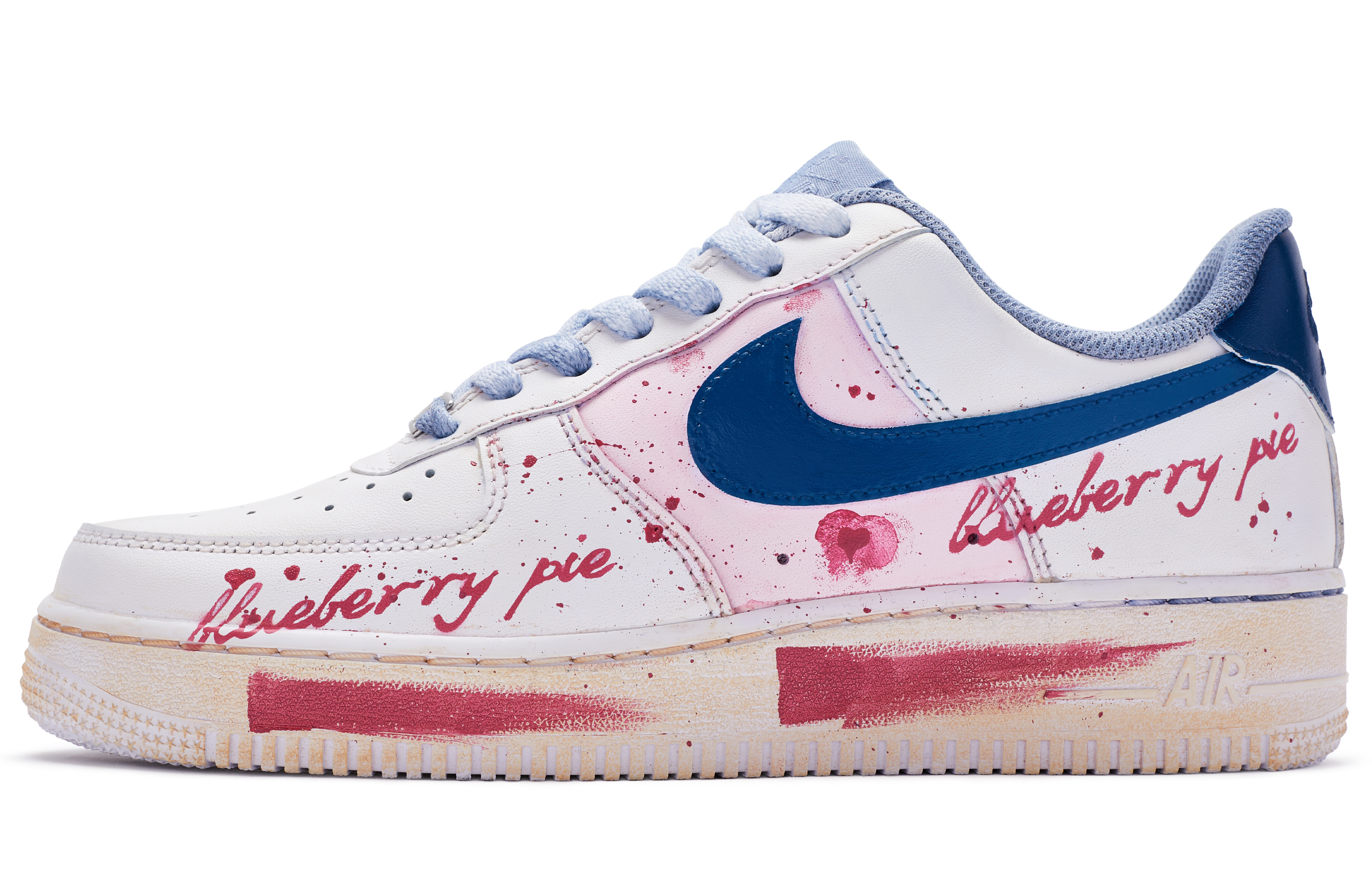 [Custom Shoes] Nike Air Force 1 Low 'Blueberry Pie City Love'