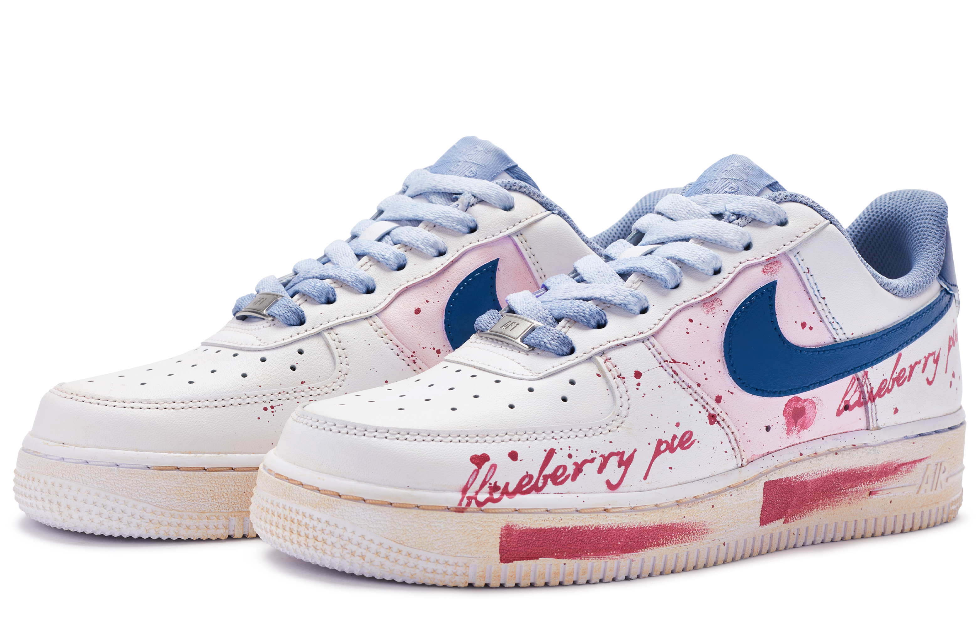 [Custom Shoes] Nike Air Force 1 Low 'Blueberry Pie City Love' 圖 3