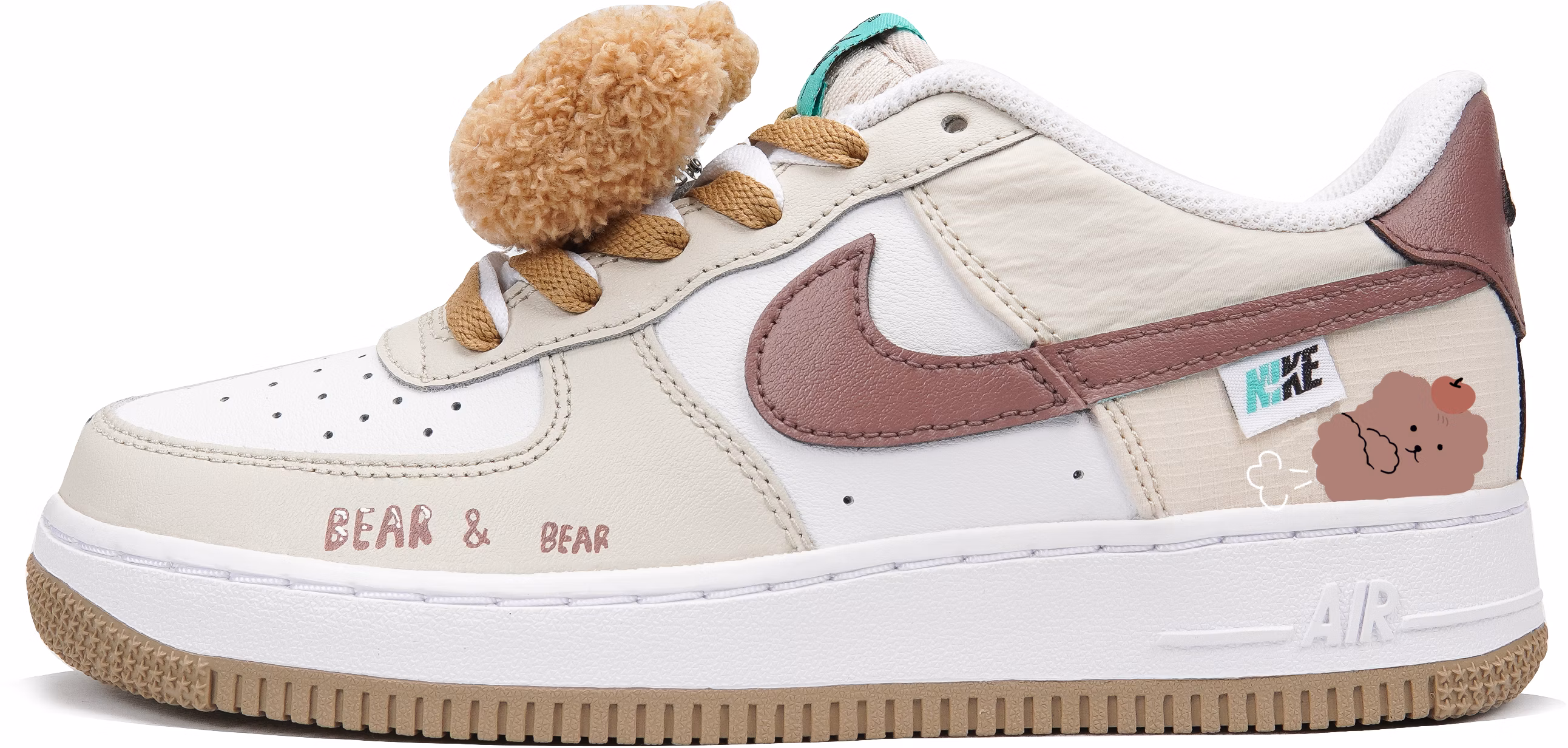 custom-shoes-nike-air-force-1-low-brown-bear