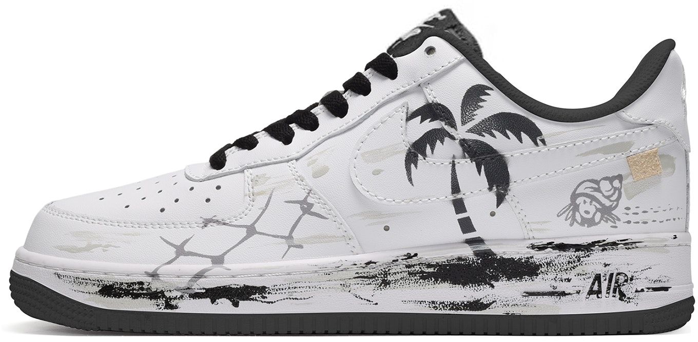 custom-shoes-nike-air-force-1-low-brushstroke-ocean-palm-tree