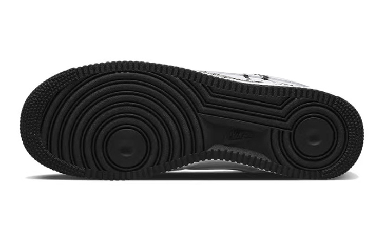 Purchase [Sepatu Custom] Nike Air Force 1 Low 'Brushstroke Pohon Kelapa Lautan' DV1331-100(TeamE-女款听海黑白灰)