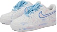 Lookbook Zapatillas Nike Air Force 1 Low 'Bubble Jellyfish Graffiti Splash' DD8959-100(Team15-女款手绘涂鸦泼墨小清新)