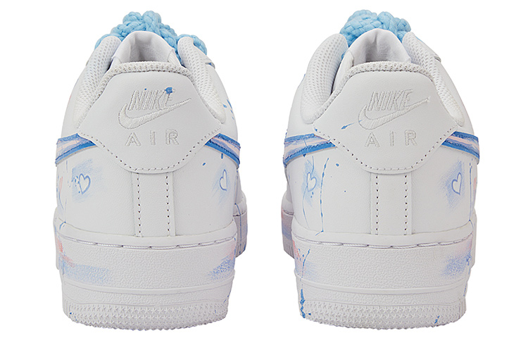 Purchase [Kasut Custom] Nike Air Force 1 Low 'Bubble Jellyfish Graffiti Splash' DD8959-100(Team15-女款手绘涂鸦泼墨小清新)