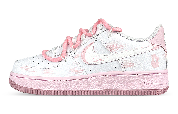 Buy Nike Air Force 1 Bunny Graffiti Rosa Blanca Personalizadas CT3839-107(Team47-女粉兔解构BOX)