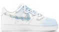 Order 【訂製球鞋】Nike Air Force 1 Low 空軍一號 減齡穿搭 小香風 山茶花少女 特殊鞋盒 防滑 低筒 板鞋 GS 藍