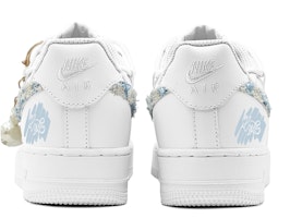 【訂製球鞋】Nike Air Force 1 Low 空軍一號 減齡穿搭 小香風 山茶花少女 特殊鞋盒 防滑 低筒 板鞋 GS 藍 Shop 【訂製球鞋】Nike Air Force 1 Low 空軍一號 減齡穿搭 小香風 山茶花少女 特殊鞋盒 防滑 低筒 板鞋 GS 藍