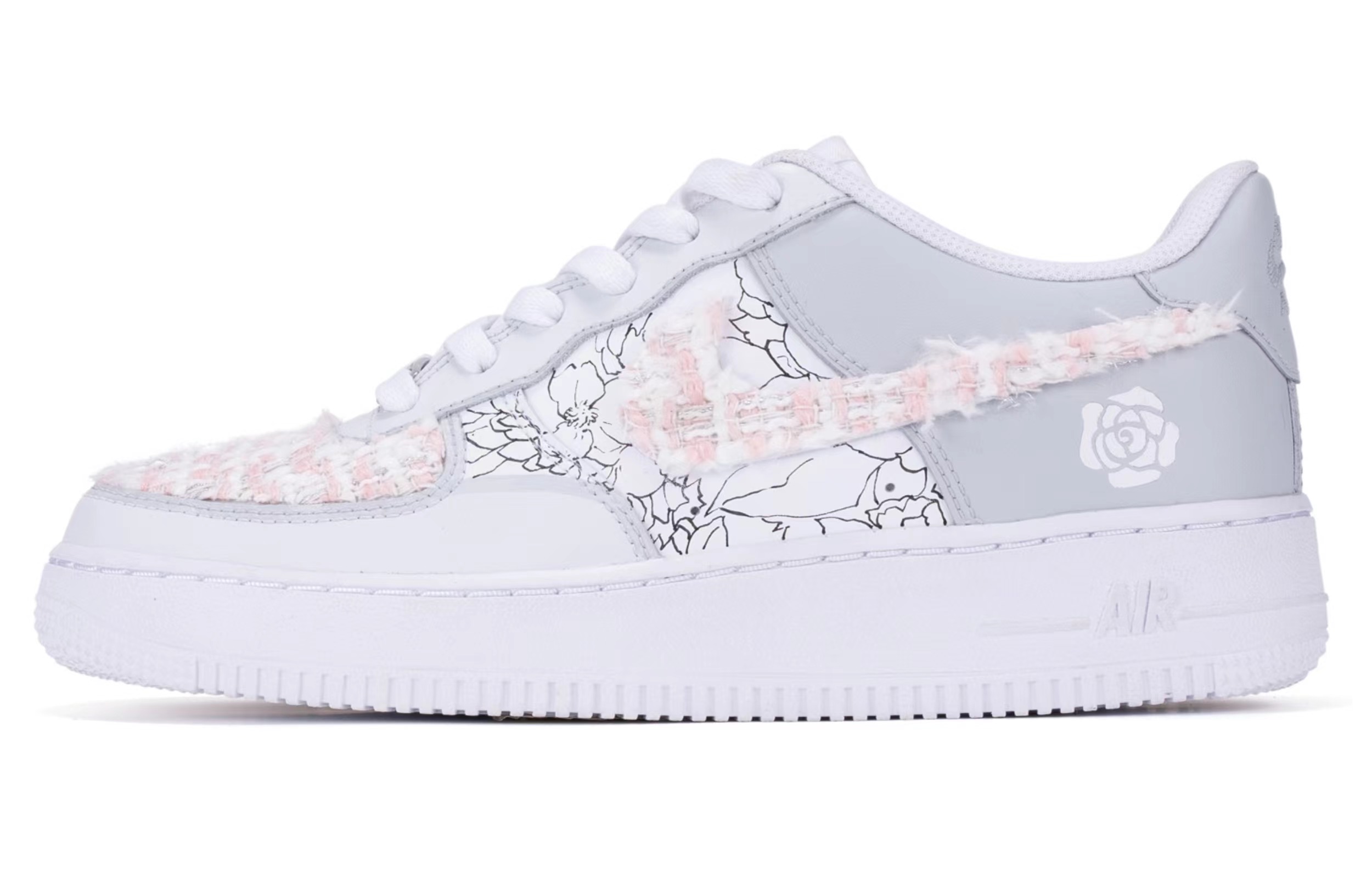 [Custom Shoes] Nike Air Force 1 Low 'Camellia Graffiti Gradient'