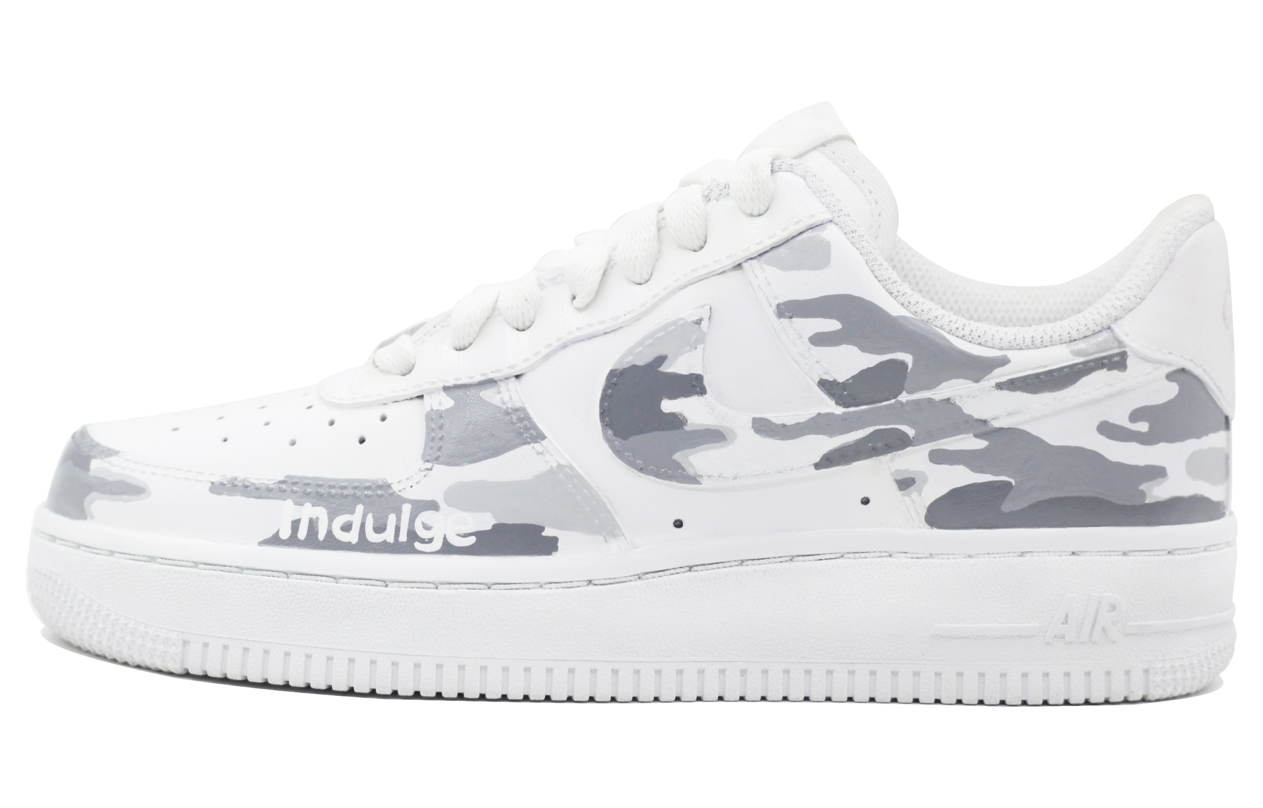 Buy 【客製化球鞋】Nike Air Force 1 Low `07 空軍一號 迷彩 低筒 板鞋 男款 灰白