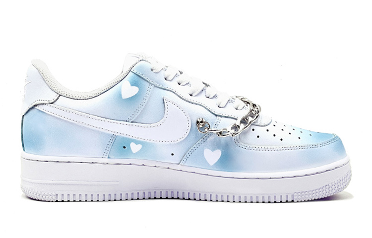 Order [Sepatu Custom] Nike Air Force 1 Low 'Campus Blue Heart' DH2920-111(TeamS-高校爱心)