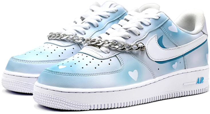 【カスタムシューズ】ナイキ エア フォース 1 ロー 'キャンパス ブルー ハート' DH2920-111(TeamS-高校爱心) Lookbook 【カスタムシューズ】ナイキ エア フォース 1 ロー 'キャンパス ブルー ハート' DH2920-111(TeamS-高校爱心)