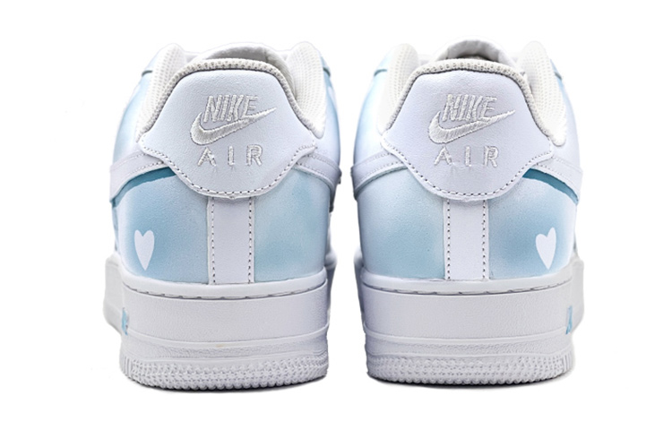 Shop [Sepatu Custom] Nike Air Force 1 Low 'Campus Blue Heart' DH2920-111(TeamS-高校爱心)