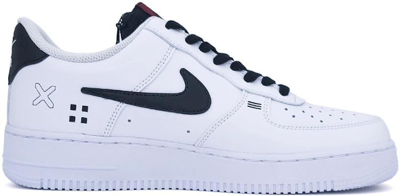 【定制球鞋】 Nike Air Force 1 Low 07 PRM "carbiner swoosh" 印花集 印花 圖案 電競 低幫 板鞋 男款 白黑 Order 【定制球鞋】 Nike Air Force 1 Low 07 PRM "carbiner swoosh" 印花集 印花 圖案 電競 低幫 板鞋 男款 白黑