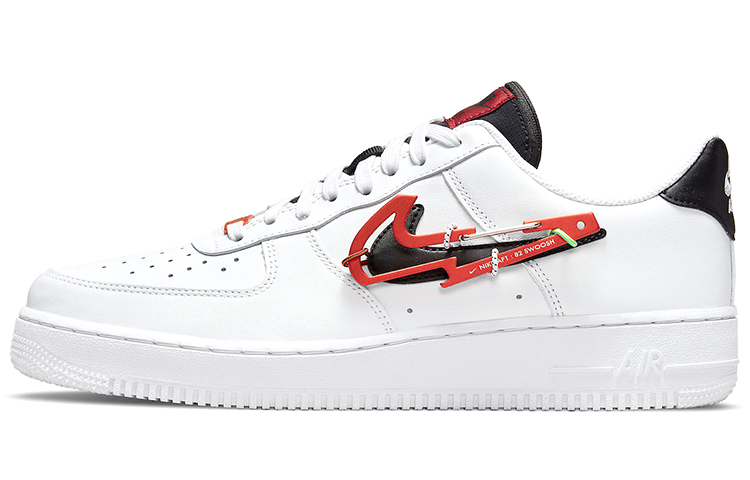Details for 【定制球鞋】 Nike Air Force 1 Low 07 PRM "carbiner swoosh" 印花集 印花 圖案 電競 低幫 板鞋 男款 白黑