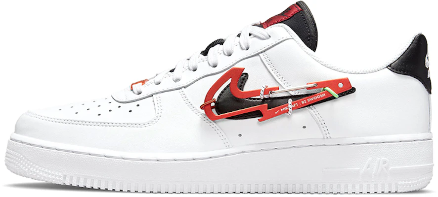 【定制球鞋】 Nike Air Force 1 Low 07 PRM "carbiner swoosh" 印花集 印花 圖案 電競 低幫 板鞋 男款 白黑 Details for 【定制球鞋】 Nike Air Force 1 Low 07 PRM "carbiner swoosh" 印花集 印花 圖案 電競 低幫 板鞋 男款 白黑