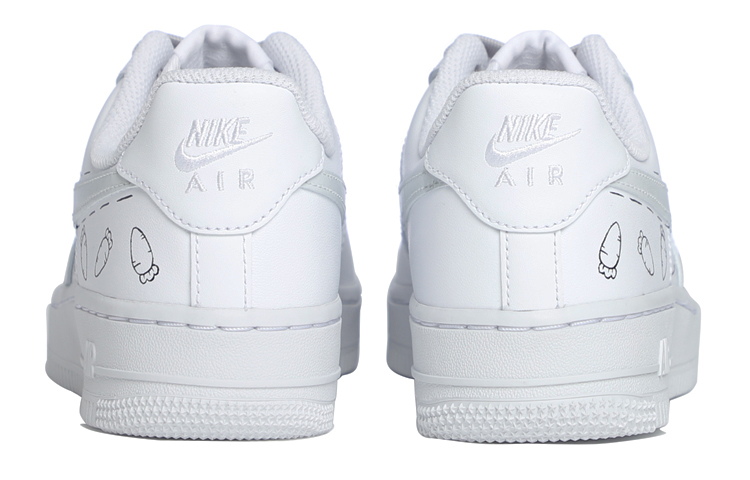Shop [Zapatillas Personalizadas] Nike Air Force 1 Low 'Dibujo Zanahoria' CW2288-111(Team20-男款兔子)