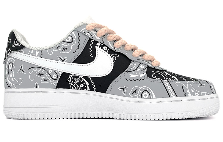Order Zapatillas Nike Air Force 1 Low 'Cashew Flower Hip Hop Street' 314192-117(Team-肆女款喷绘黑白灰腰果花)