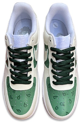 나이키 에어포스 1 로우 '캐슈플라워 - 그린오트화이트' (커스텀) DH2920-111(TeamD-腰果花手绘彩绘绿米白) Shop 나이키 에어포스 1 로우 '캐슈플라워 - 그린오트화이트' (커스텀) DH2920-111(TeamD-腰果花手绘彩绘绿米白)