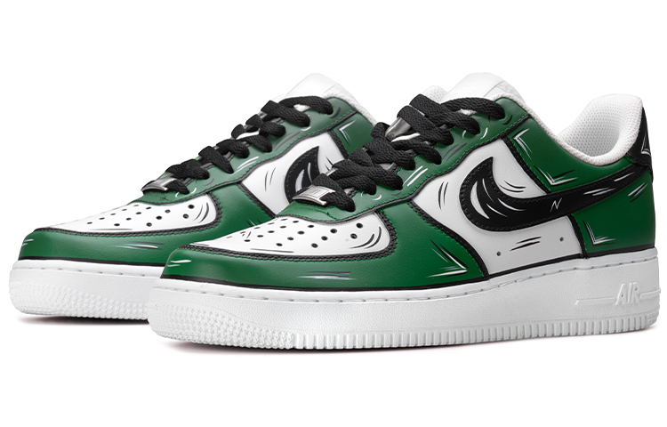 Lookbook 나이키 에어포스 1 로우 '셀틱스 애니' (커스텀) CW2288-111(TeamB-凯尔特人二次元绿白)
