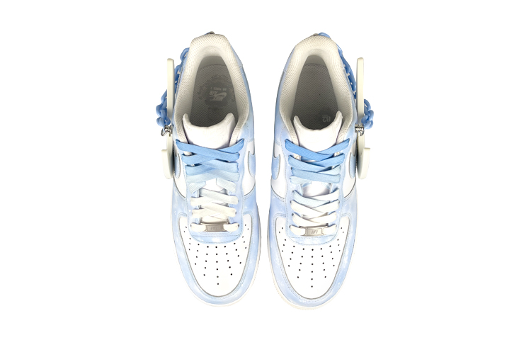 Purchase 나이키 커스텀 AF1 로우 '체인 사이버펑크 LED 스우시 그라디언트 화이트-블루' (79 characters) CW2288-111(Team叁-男LED蓝链)