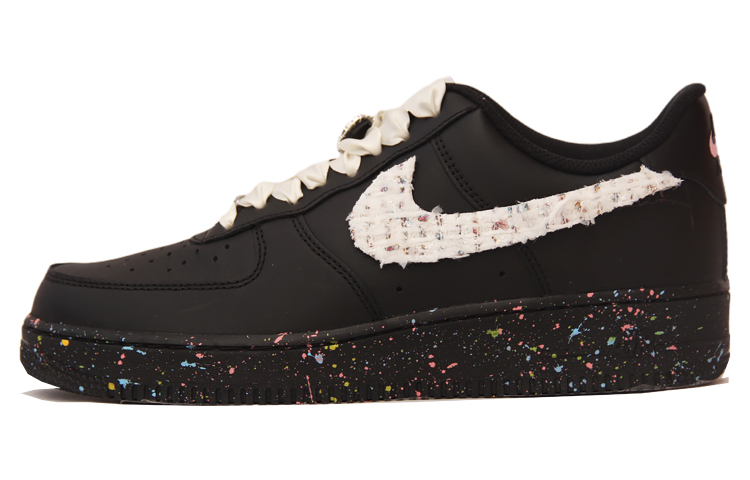 Buy Zapatillas Nike Air Force 1 Low 'Inspiradas en Chanel con Parches' CW2288-001(TeamJ-男款泼墨拼贴黑白)