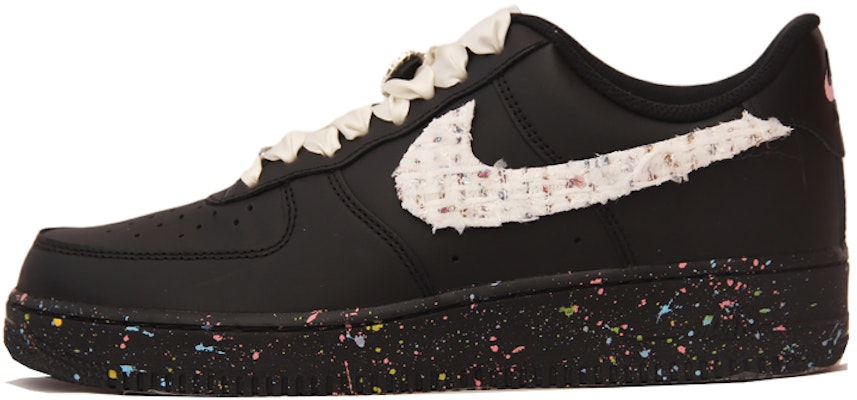 Zapatillas Nike Air Force 1 Low 'Inspiradas en Chanel con Parches' CW2288-001(TeamJ-男款泼墨拼贴黑白) Buy Zapatillas Nike Air Force 1 Low 'Inspiradas en Chanel con Parches' CW2288-001(TeamJ-男款泼墨拼贴黑白)