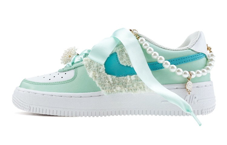 Buy Zapatillas Nike Air Force 1 Low 'Inspiradas en Chanel Verde Azul Blanco' DH2920-111(Team40-小香风蓝绿)