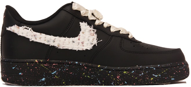 Zapatillas Nike Air Force 1 Low 'Inspiradas en Chanel con Parches' CW2288-001(TeamJ-男款泼墨拼贴黑白) Order Zapatillas Nike Air Force 1 Low 'Inspiradas en Chanel con Parches' CW2288-001(TeamJ-男款泼墨拼贴黑白)