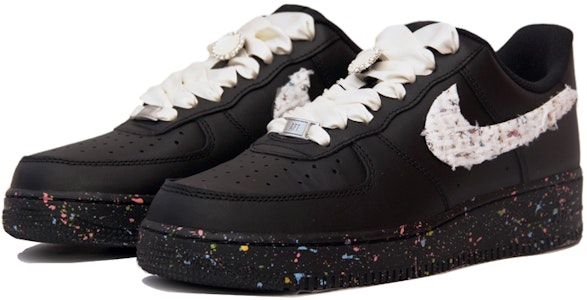 Zapatillas Nike Air Force 1 Low 'Inspiradas en Chanel con Parches' CW2288-001(TeamJ-男款泼墨拼贴黑白) Lookbook Zapatillas Nike Air Force 1 Low 'Inspiradas en Chanel con Parches' CW2288-001(TeamJ-男款泼墨拼贴黑白)