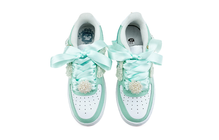 Shop Zapatillas Nike Air Force 1 Low 'Inspiradas en Chanel Verde Azul Blanco' DH2920-111(Team40-小香风蓝绿)