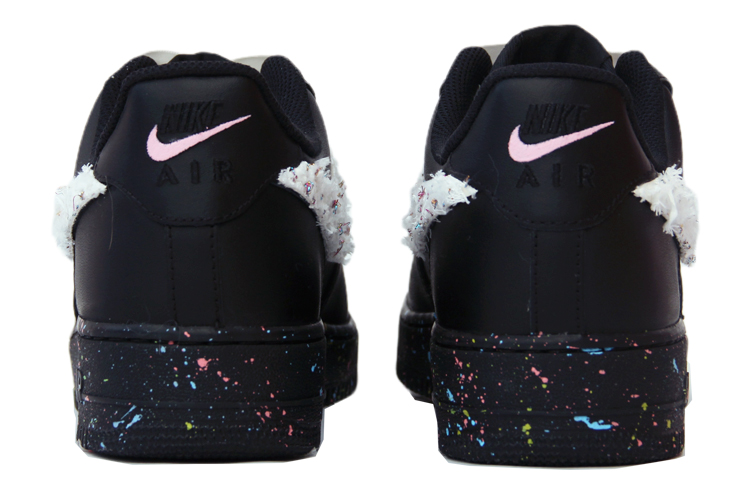 Purchase Zapatillas Nike Air Force 1 Low 'Inspiradas en Chanel con Parches' CW2288-001(TeamJ-男款泼墨拼贴黑白)