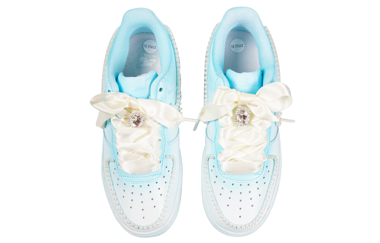 Details for [Sepatu Custom] Nike Air Force 1 Low 'Chanel Pearl Biru' CW2288-111(TeamP-男款浸染渐变蓝珍珠QD)