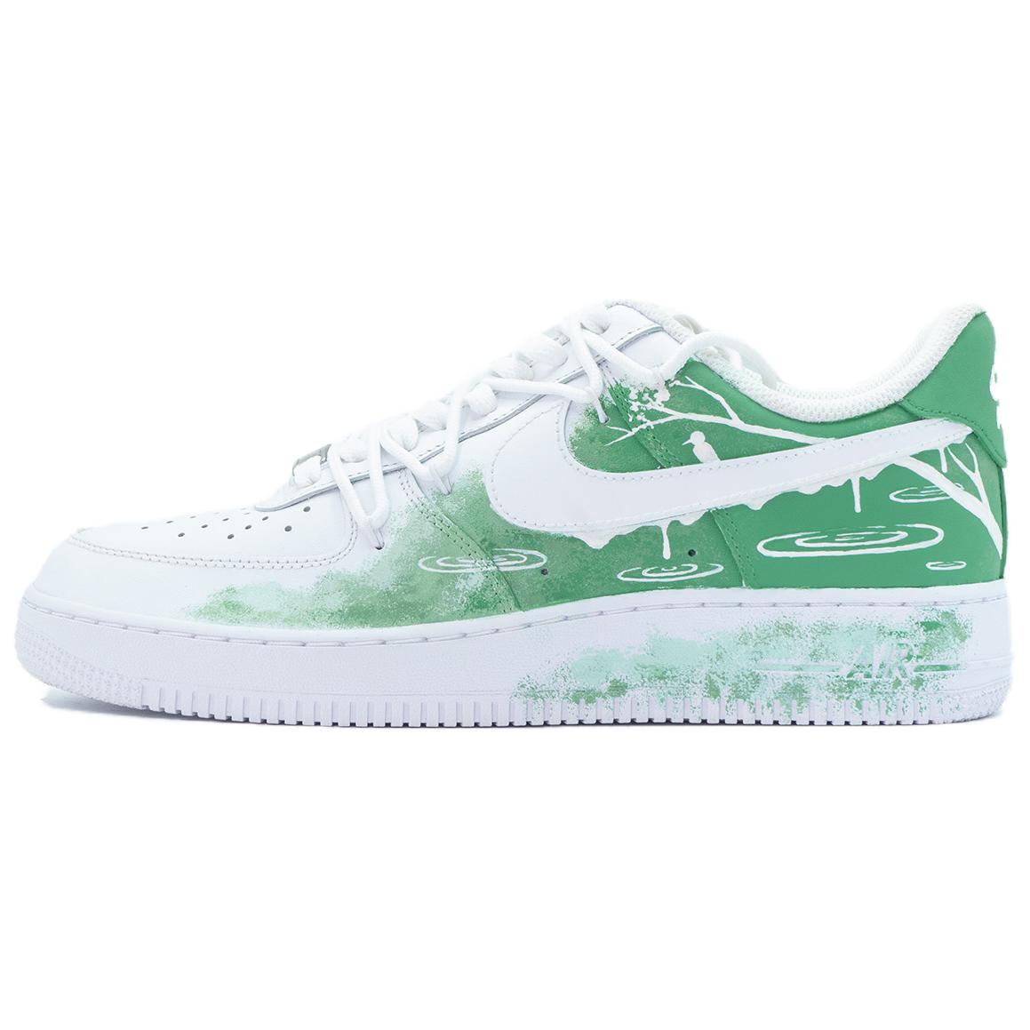 [Custom Shoes] Nike Air Force 1 Low 'Chaotic Taste Waterbird Green White'
