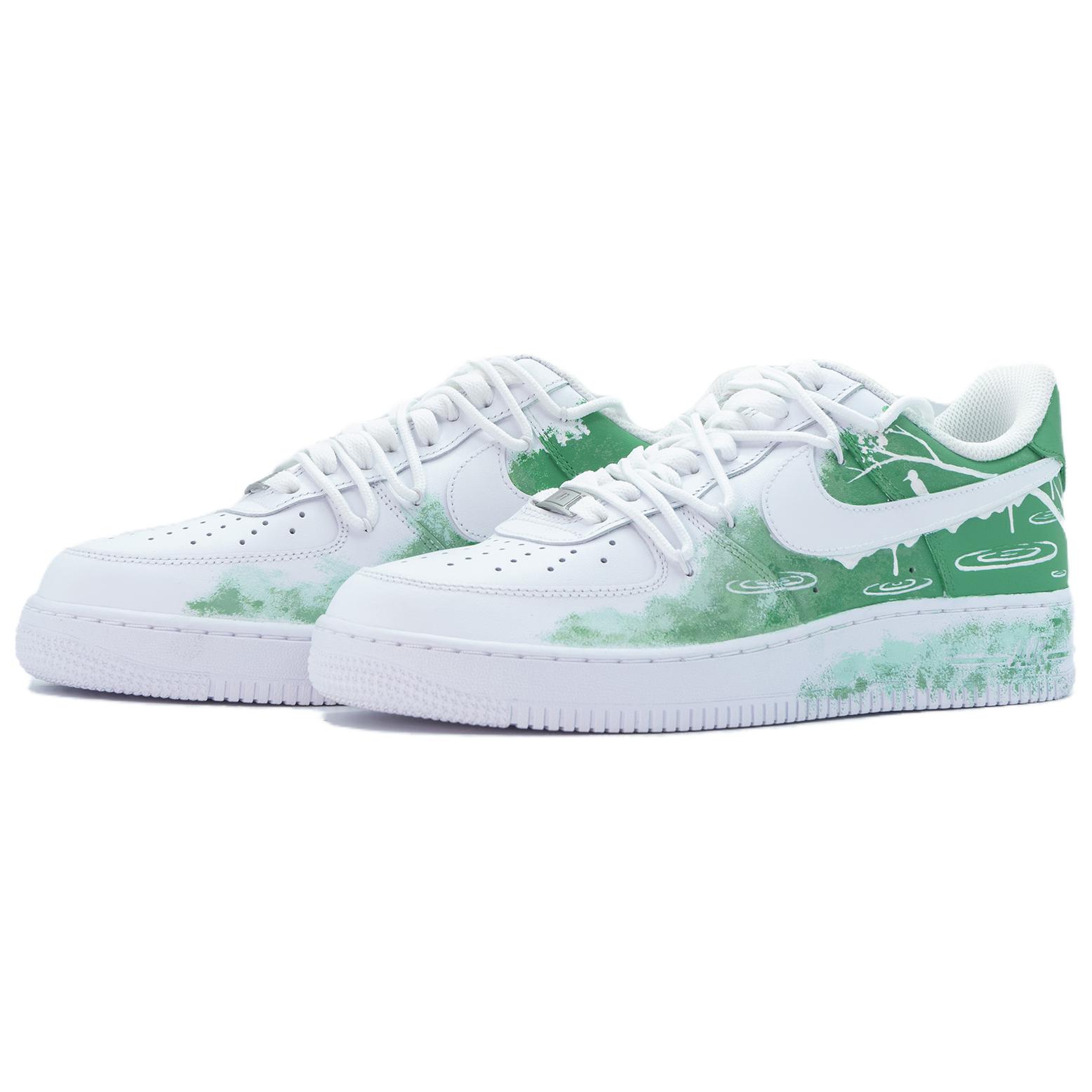 [Custom Shoes] Nike Air Force 1 Low 'Chaotic Taste Waterbird Green White' 圖 4