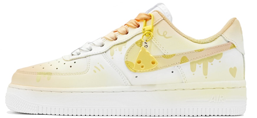 【定制球鞋】 Nike Air Force 1 Low 空軍一號 減齡穿搭 學院風 “芝士奶酪” 低幫 板鞋 GS 黃白 Buy 【定制球鞋】 Nike Air Force 1 Low 空軍一號 減齡穿搭 學院風 “芝士奶酪” 低幫 板鞋 GS 黃白