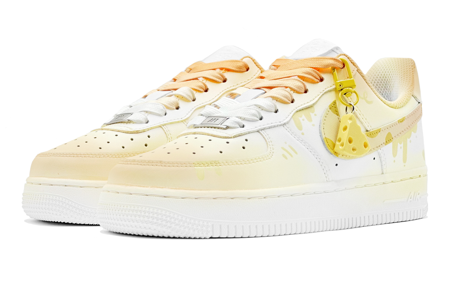 Lookbook [定制鞋款] 耐克空军1号低帮‘芝士牛奶’ DH2920-111(TeamS-芝士奶酪女S-BOX)